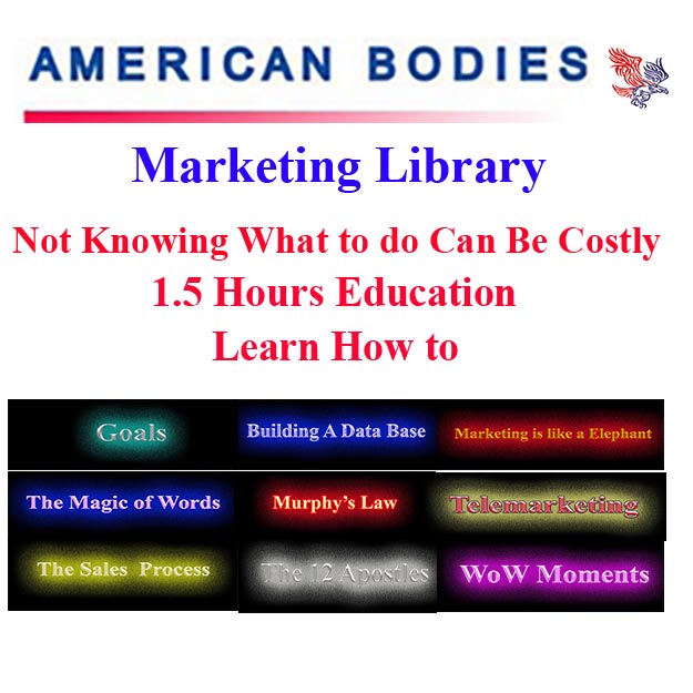 American Bodies Marketing Library